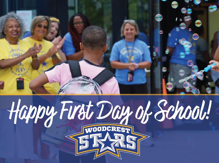 woodcrest elementary first day 2025-2026